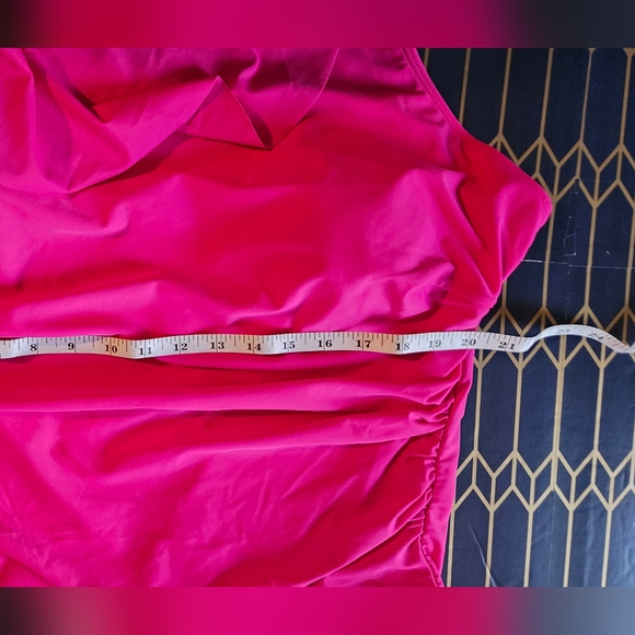 New Ruffle Ruched Convertable Strap Swimsuit Plus Size 24W - Picture 6 of 10